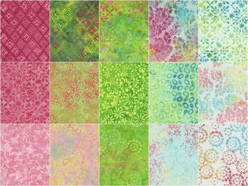 April Green Batiks Charm Pack