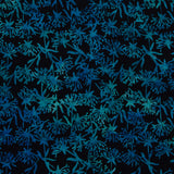 Grandeur Batiks - Baby's Breath Black Yardage