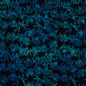 Grandeur Batiks - Baby's Breath Black Yardage