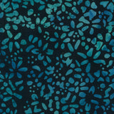 Grandeur Batiks - Petals Black Yardage