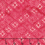 April Green Batiks - Tiles Magenta Yardage