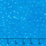 Speckles Batiks - Dots Blue Yardage