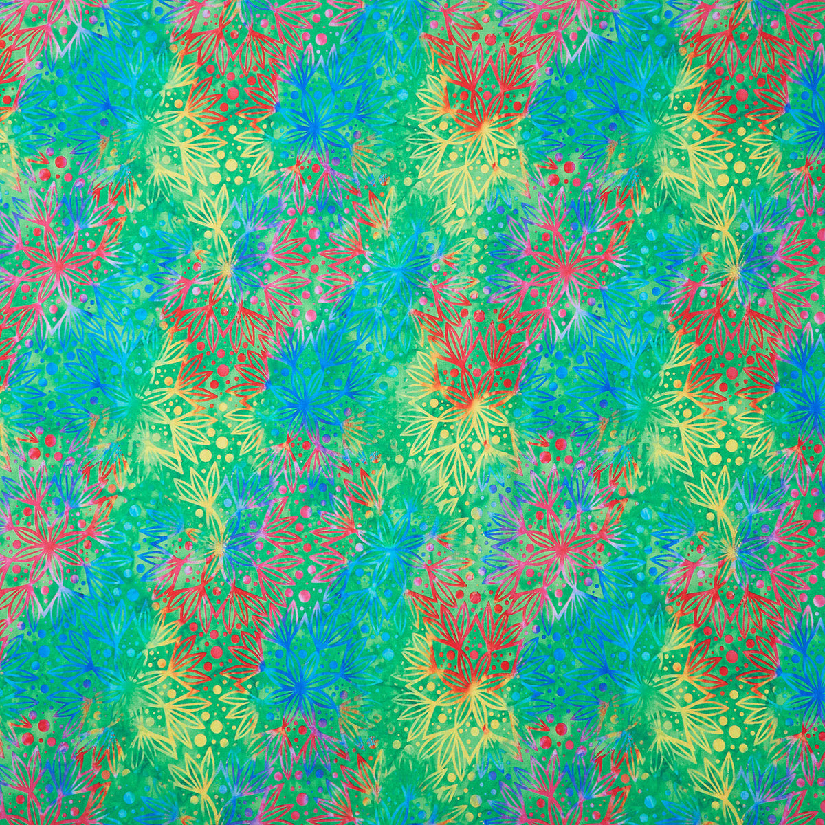 BeColourful Wide Backs - Full Bloom Emerald 108" Wide Backing