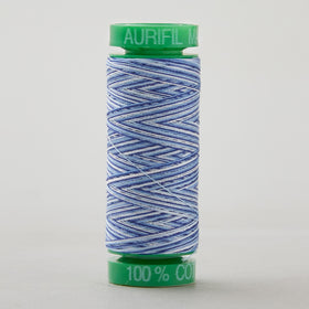 Aurifil 40 WT Cotton Mako Variegated Thread - Storm at Sea