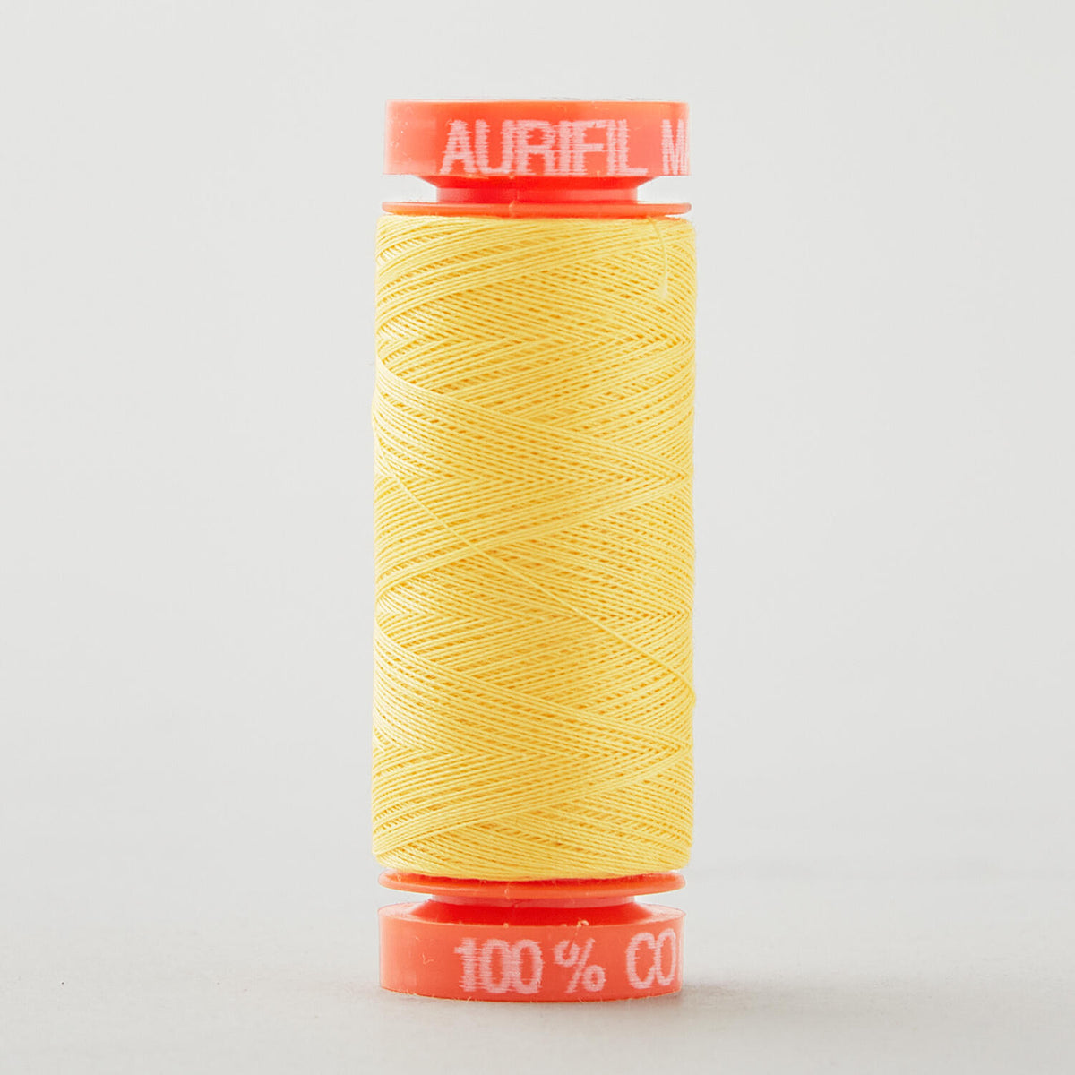 Aurifil 50 WT Cotton Mako Spool Thread Pale Yellow