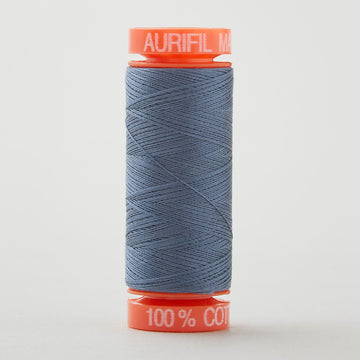 Aurifil 50 WT Cotton Mako Spool Thread Medium Grey