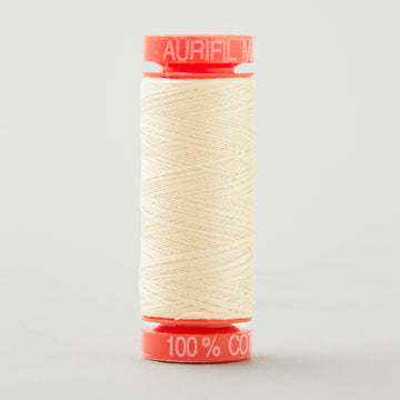 Aurifil 50 WT Cotton Mako Spool Thread Butter