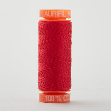 Aurifil 50 WT Cotton Mako Spool Thread Red