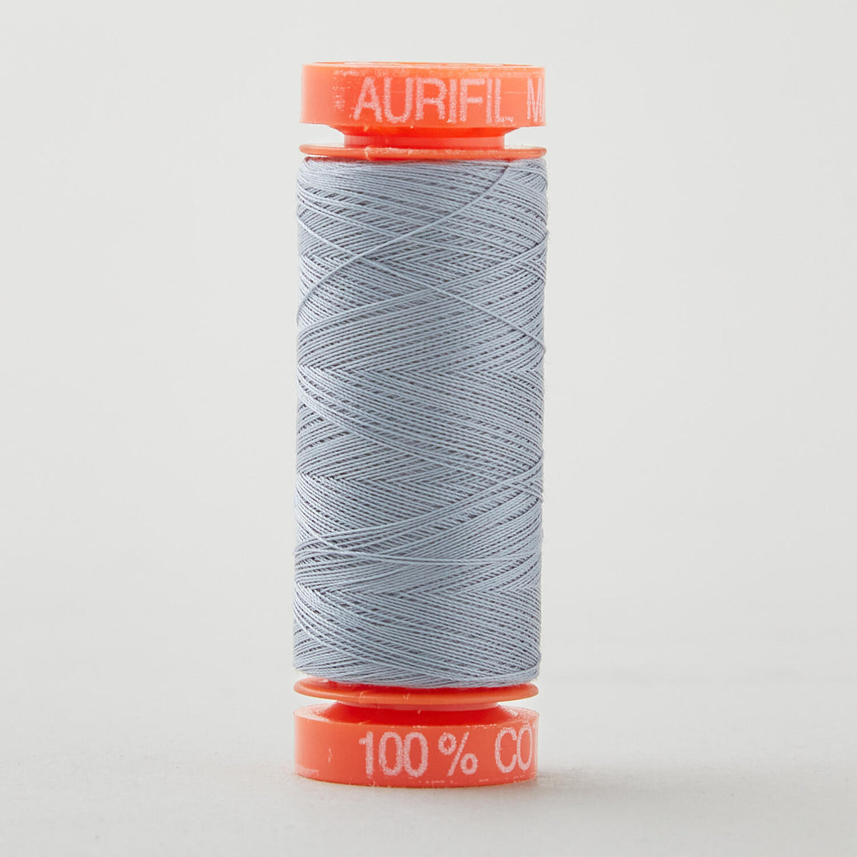 Aurifil 50 WT Cotton Mako Spool Thread Light Blue Grey