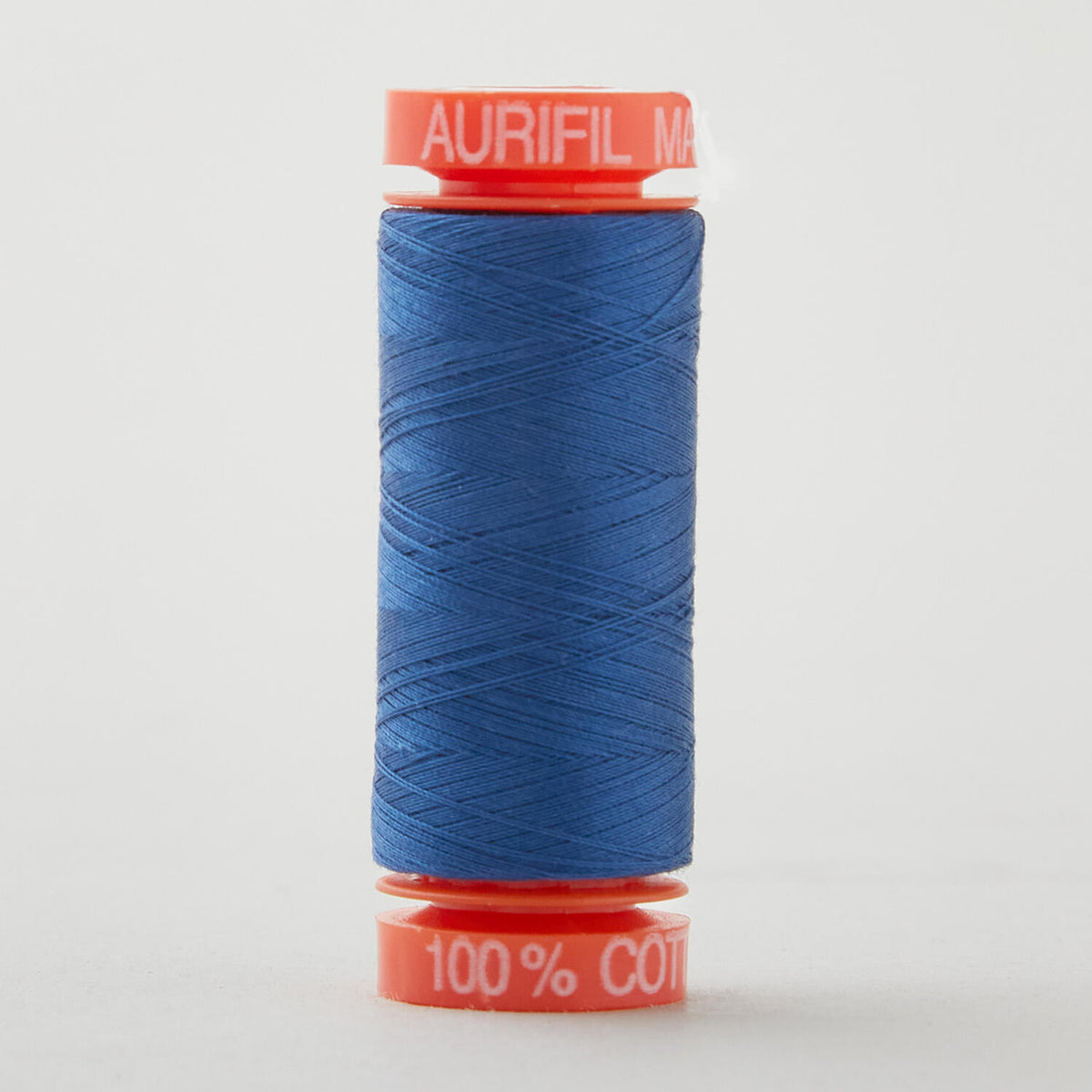 Aurifil 50 WT Cotton Mako Spool Thread Medium Delft Blue