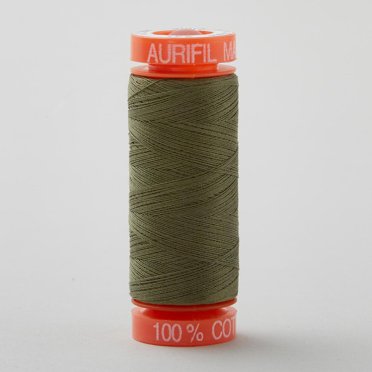Aurifil 50 WT Cotton Mako Spool Thread Army Green