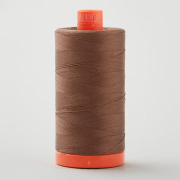 Aurifil 50 WT Cotton Mako Large Spool Thread Medium Bark