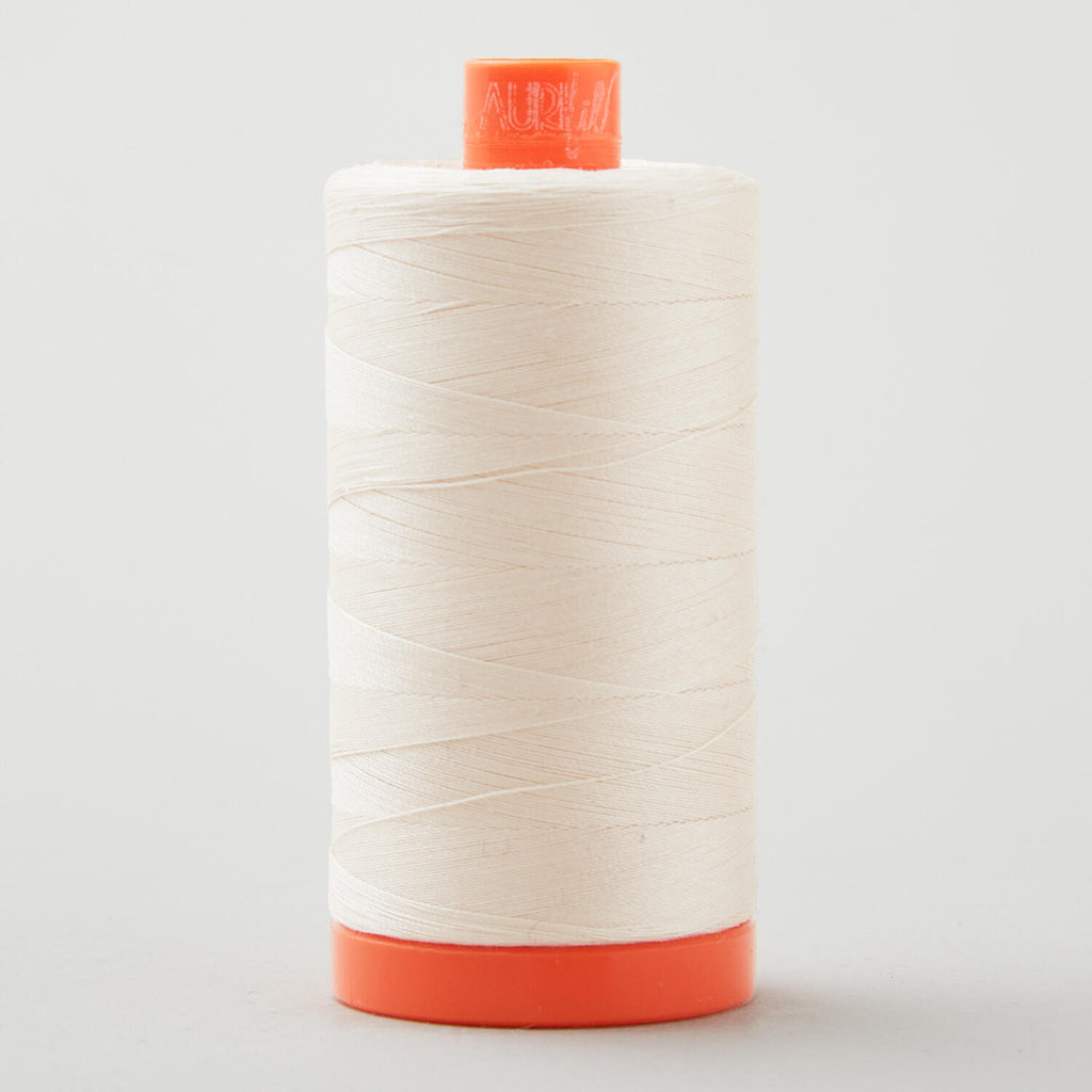 Aurifil 50 WT Cotton Mako Large Spool Thread Light Sand