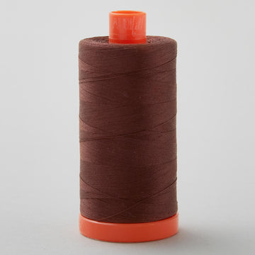 Aurifil 50 WT Cotton Mako Large Spool Thread Chocolate