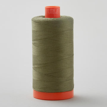Aurifil 50 WT Cotton Mako Large Spool Thread Army Green