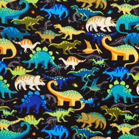 Winterfleece - Prehistoric Pack Black Yardage