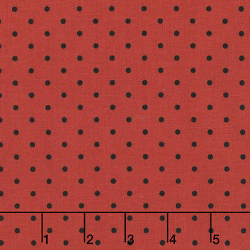 Prairie Chicks - Dot Red Black Yardage