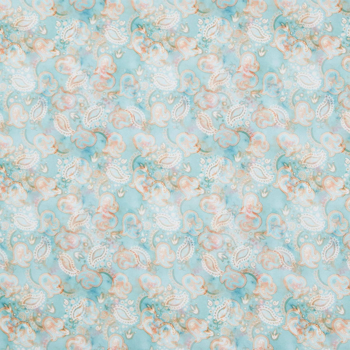 Gone Country - Paisley Seafoam Yardage