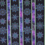 Dragonfly Wonder - On Dragonfly Wings Stripe Black Digitally Printed Yardage