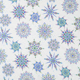 Dragonfly Wonder - Beaded Medallion White Digitally Printed Yardage