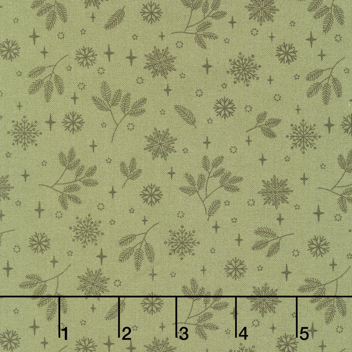 Holly & Hearth - Flurries Evergreen Yardage