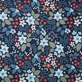 Holly & Hearth - Holly Midnight 108" Wide Backing