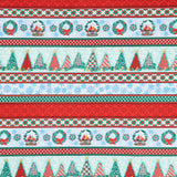 Highland Glen - Border Stripe Red Yardage