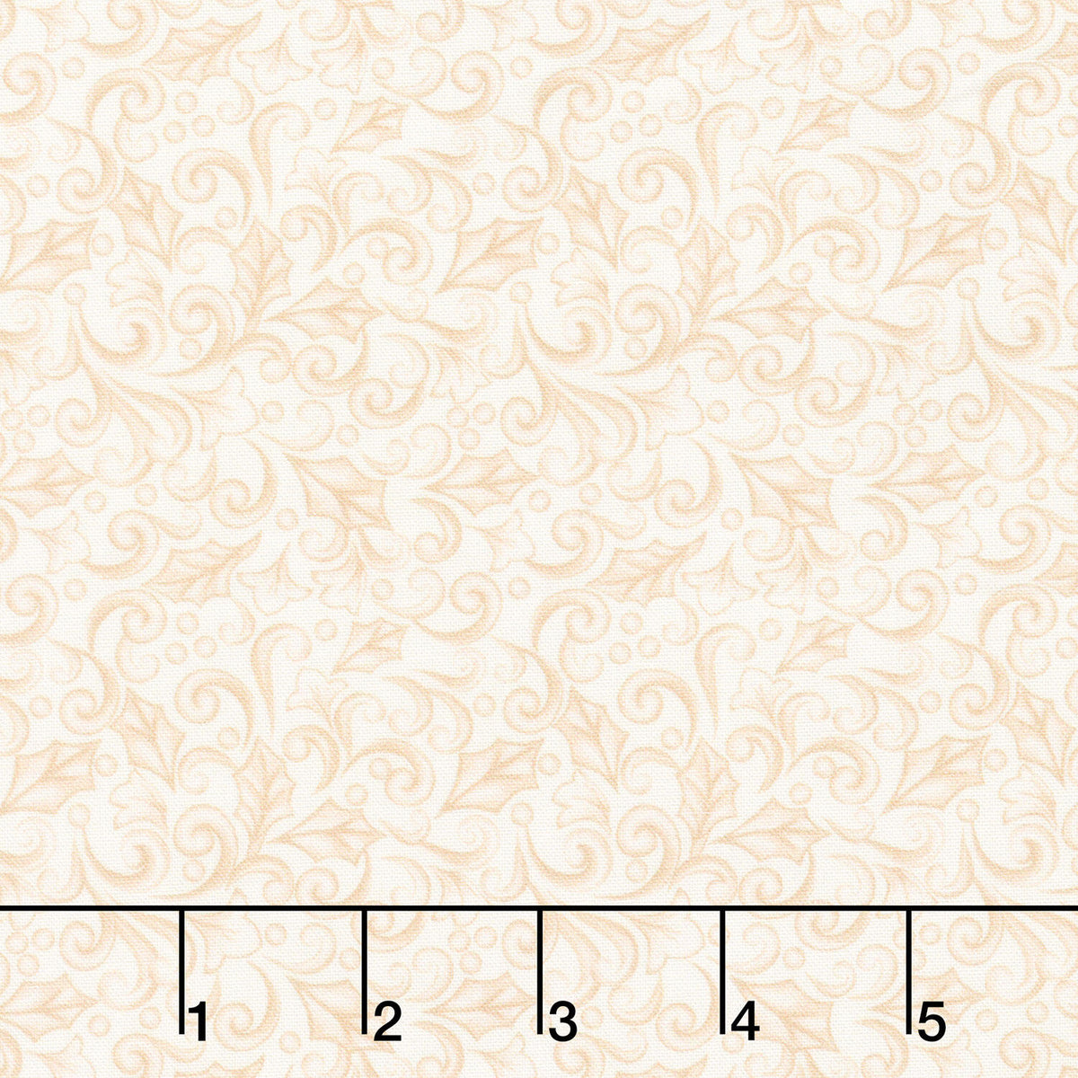 Highland Glen - Winter Scroll Cream Yardage