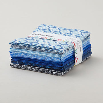Color Elements Blue Fat Quarter Bundle - 10 Pc