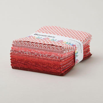 Color Elements Red Fat Quarter Bundle - 10 Pc