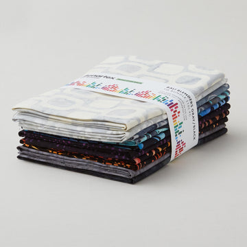 Bali Blenders Gray/Black Fat Quarter Bundle - 10 Piece