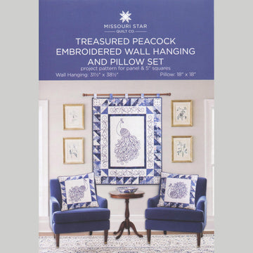 Missouri Star Embroidery Panel - Treasured Peacock
