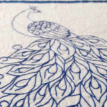Missouri Star Embroidery Panel - Treasured Peacock