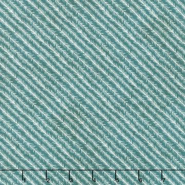 Winter Solstice - Twig Stripe Teal Yardage