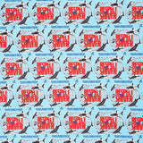 Shark Week - Respect the Shiver Blue Yardage