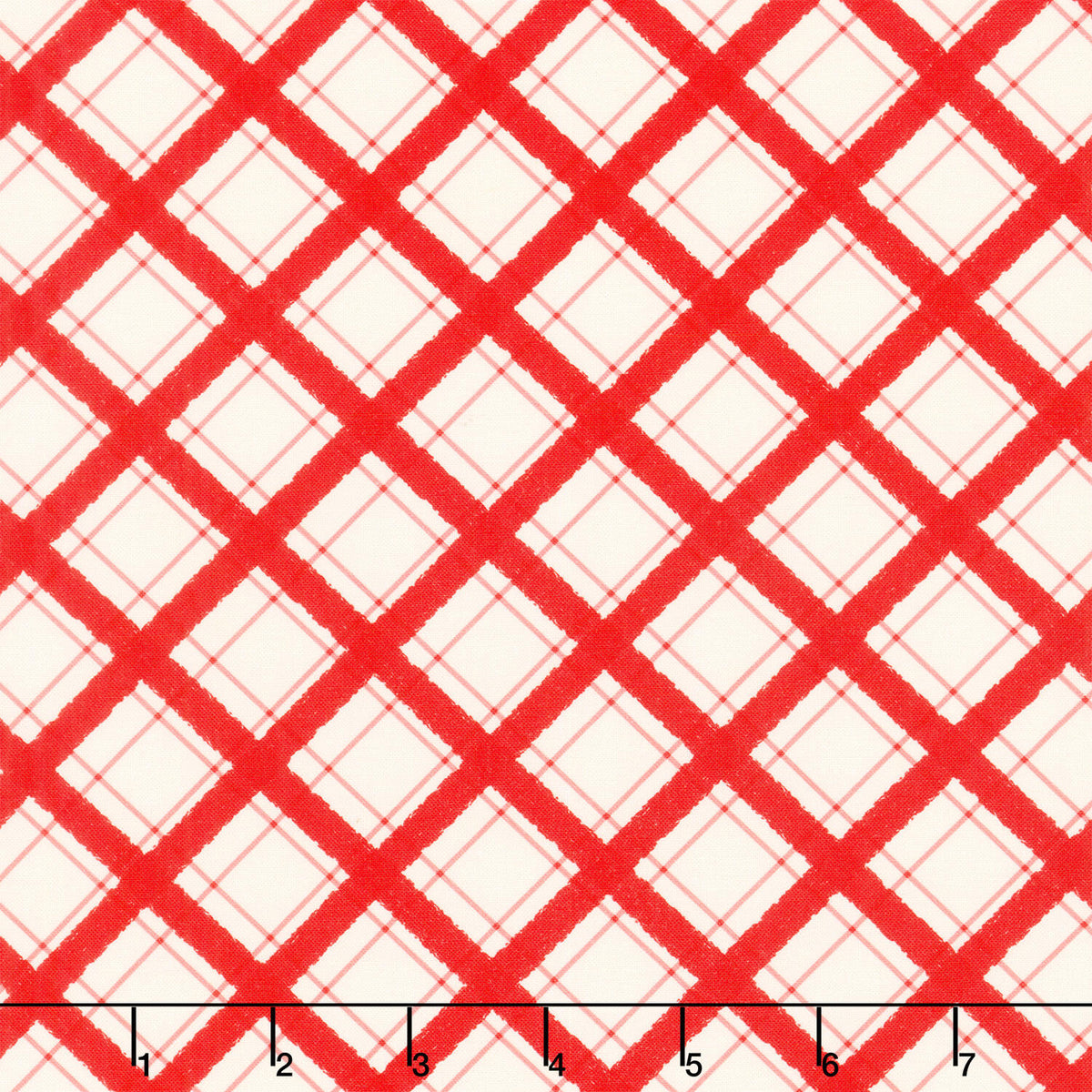 Hen House - Tiny Plaid Red Yardage