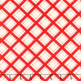 Hen House - Tiny Plaid Red Yardage