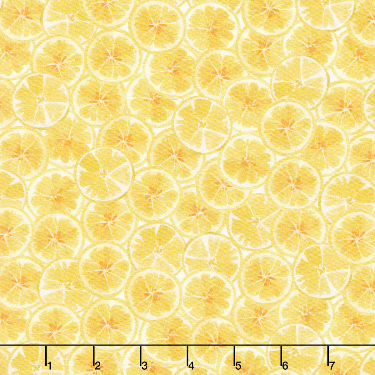 Lemon Zest - Slices Yellow Yardage