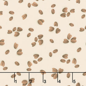Perfect Blend - Coffee Beans Light Khaki Yardage