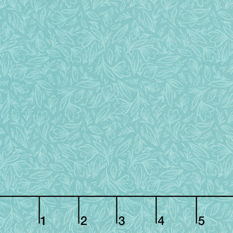 Perfect Blend - Linework Turquoise Yardage