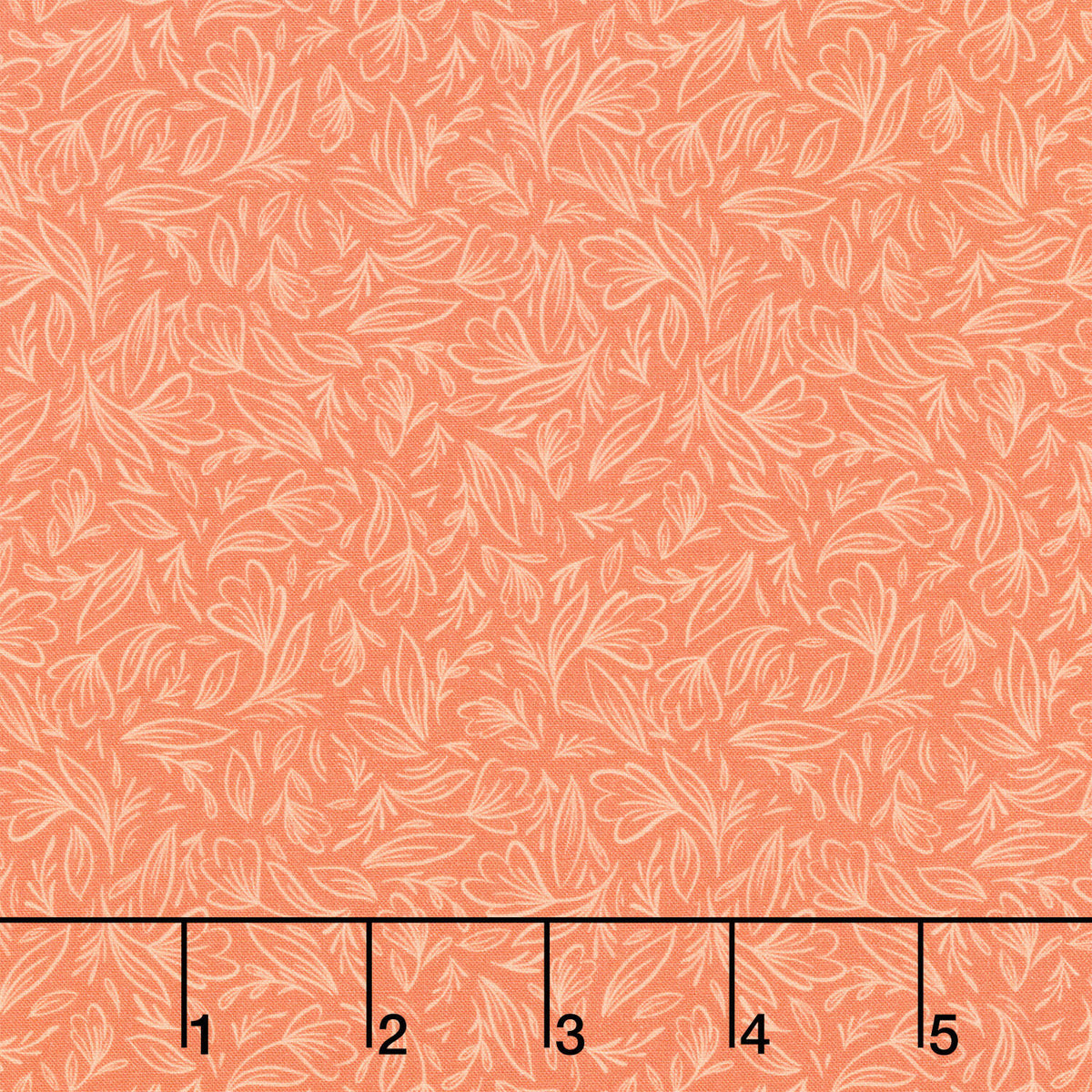 Perfect Blend - Linework Rust Yardage