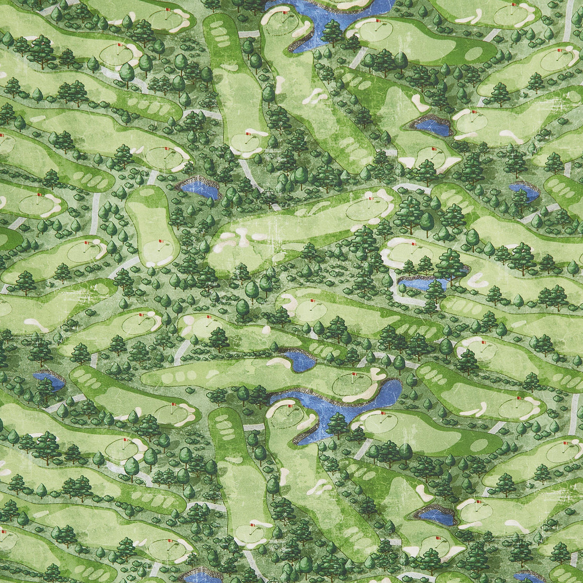 Tee Time! - Golf Course Multi Color Yardage