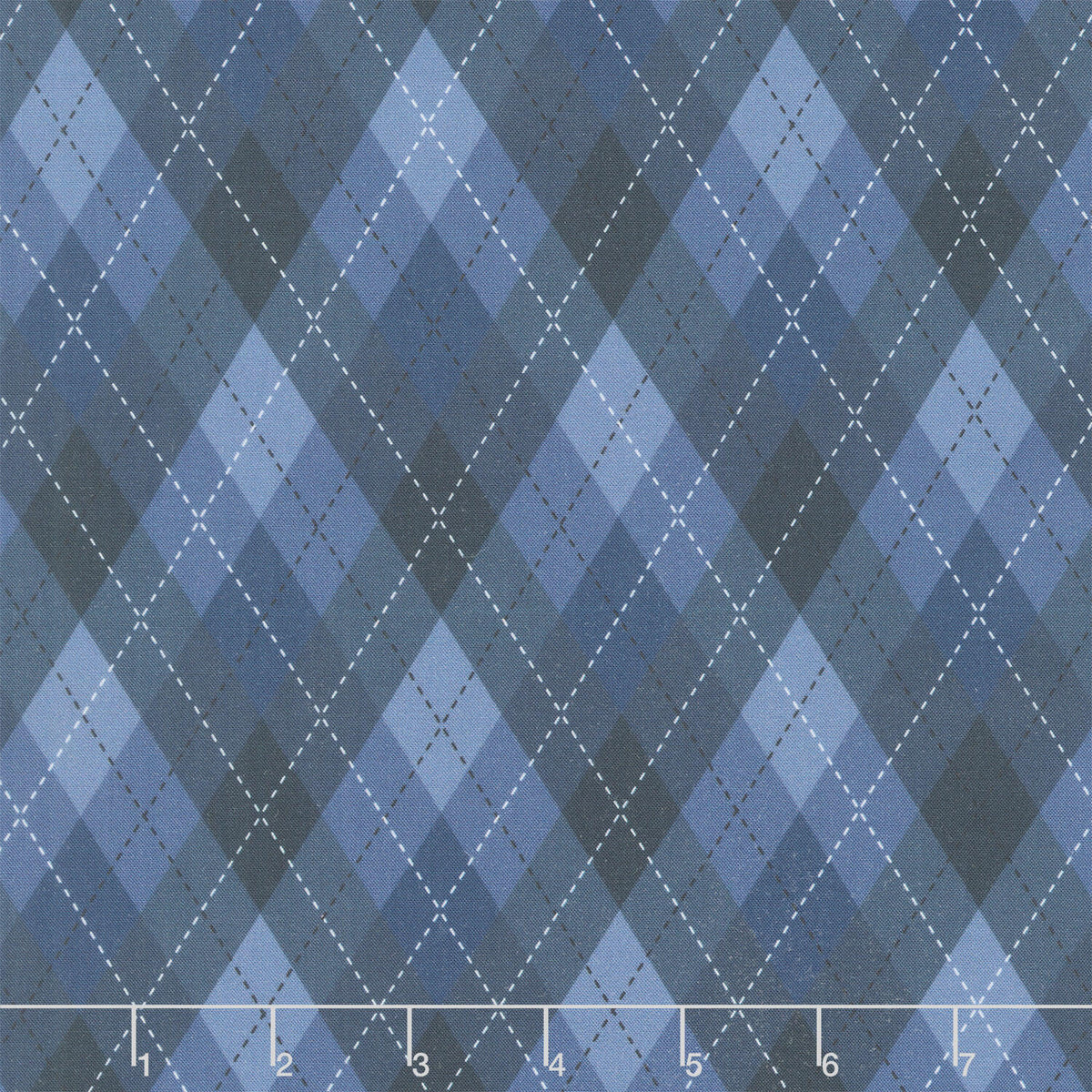 Tee Time! - Argyle Navy Blue Yardage