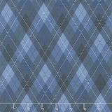 Tee Time! - Argyle Navy Blue Yardage