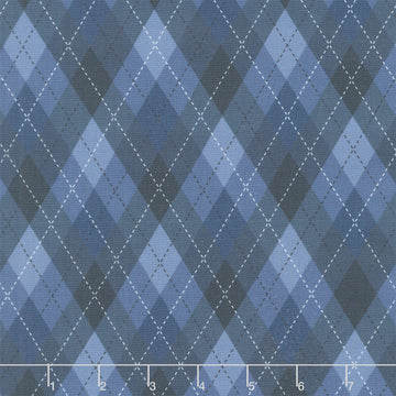 Tee Time! - Argyle Navy Blue Yardage