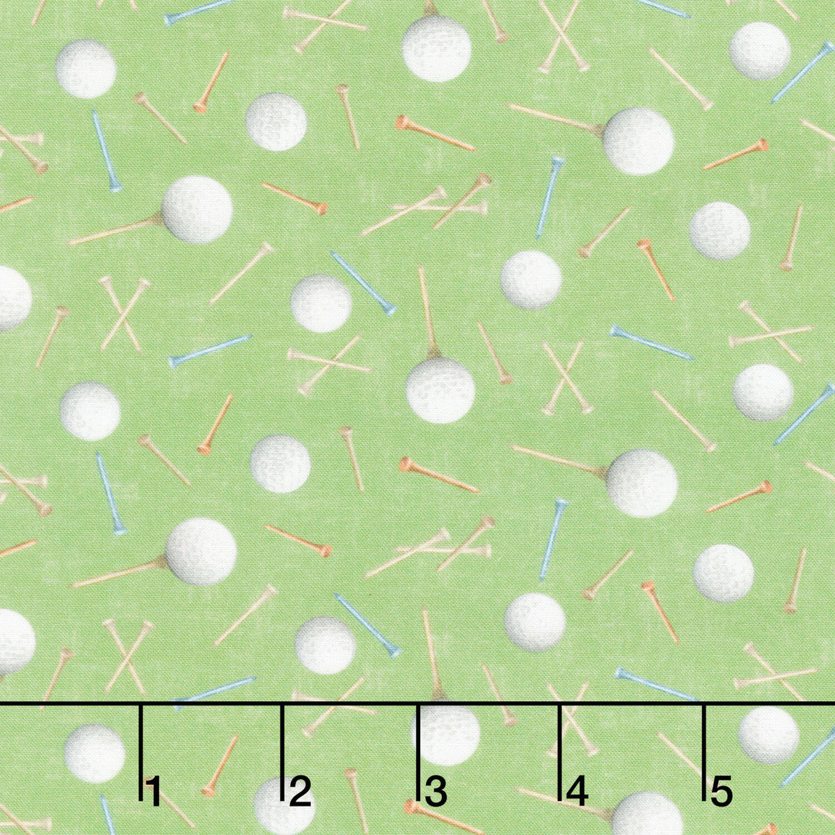 Tee Time! - Golf Balls and Tees Light Forest Yardage