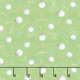 Tee Time! - Golf Balls and Tees Light Forest Yardage