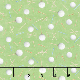 Tee Time! - Golf Balls and Tees Light Forest Yardage