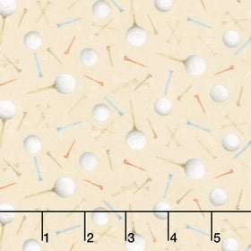 Tee Time! - Golf Balls and Tees Dark Butter Yardage