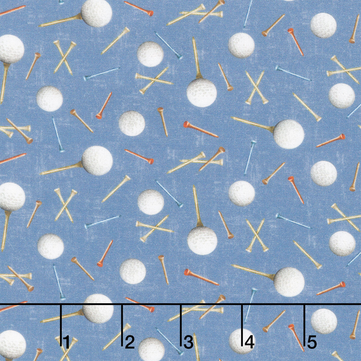 Tee Time! - Golf Balls and Tees Denim Yardage